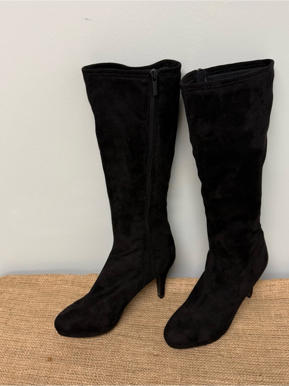 Impo stretch Heeled Women's Boots, size 8.5 Black